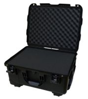 Gator Cases Black injection molded case with pullout handle, inline wheels, and Interior dims 20.5" x 15.3" x 10.1". DICED FOAM - GU-2015-10-WPDF