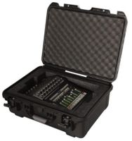 Gator Cases Black Waterproof Injection Molded Case, with Custom Foam Insert for Mackie DL1608 Mixing Console - GMIX-DL1608-WP