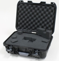 Gator Cases Black waterproof injection molded case with interior dimensions of 15" x 10.5" x 6.2". DICED FOAM - GU-1510-06-WPDF