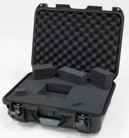 Gator Cases Black waterproof injection molded case with interior dimensions of 17" x 11.8" x 6.4". DICED FOAM - GU-1711-06-WPDF