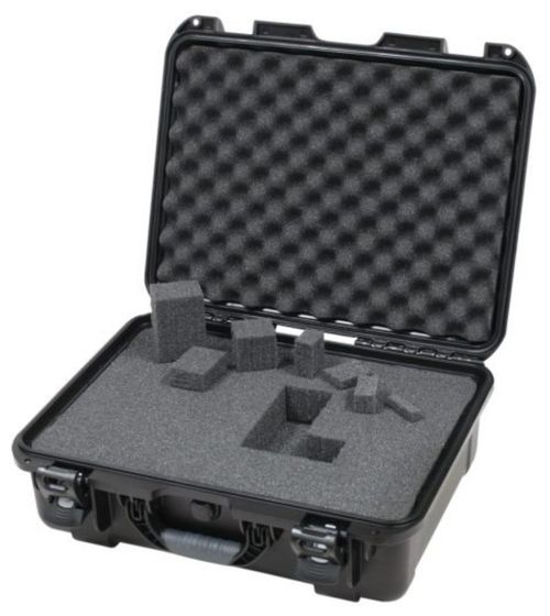Gator Cases Black waterproof injection molded case with interior dimensions of 18" x 13" x 6.9". DICED FOAM - GU-1813-06-WPDF