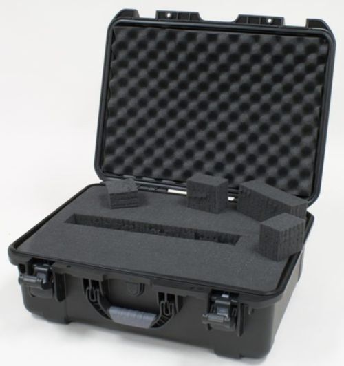 Gator Cases Black waterproof injection molded case with interior dimensions of 20" x 14" x 8". DICED FOAM - GU-2014-08-WPDF