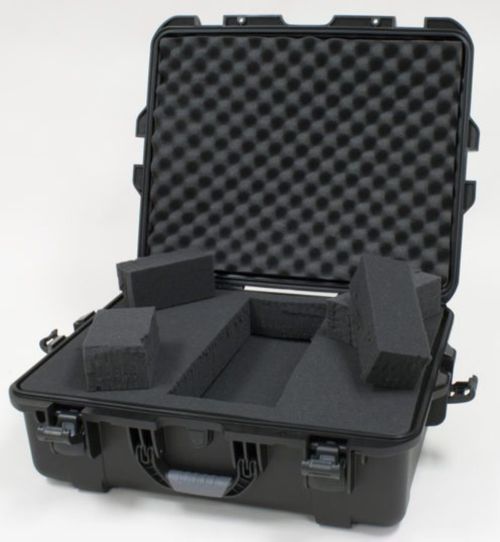 Gator Cases Black waterproof injection molded case with interior dimensions of 22" x 17" x 8.2". DICED FOAM - GU-2217-08-WPDF