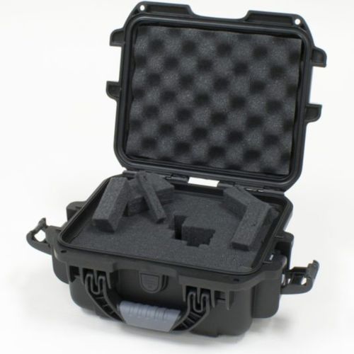 Gator Cases Black Waterproof Injection molded case, with interior dimesions of 8.4" x 6" x 3.7". DICED FOAM - GU-0806-03-WPDF