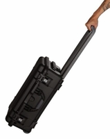 Gator Cases Black waterproof injection molded case with pullout handle and inline wheels. Interior dimensions of  20.5" x 11.3" x 7.5" . DICED FOAM - GU-2011-07-WPDF