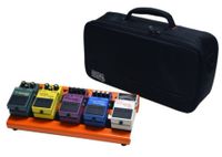 Gator Cases British Orange Small aluminum pedal board with Gator carry bag and bottom mounting power supply bracket. Power supply not included. - GPB-LAK-OR
