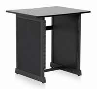 Gator Cases Content Creator Furniture Series 12U Studio Rack Table in Black Finish - GFW-DESK-RK