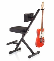 Gator Cases Deluxe Guitar Seat w/ Adjustable Back Rest & Guitar Hanger - GFW-GTR-SEATDLX