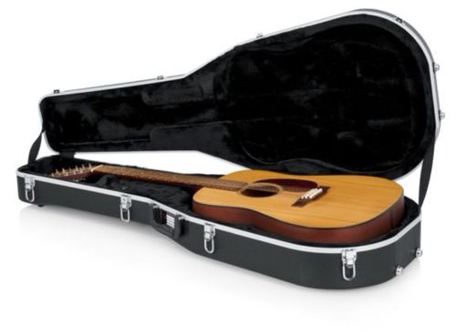 Gator Cases Deluxe Molded Case for 12-String Dreadnought Guitars - GC-DREAD-12