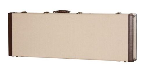 Gator Cases Deluxe Wood Case for Bass Guitars; Journeyman Burlap Exterior - GW-JM BASS