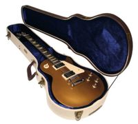 Gator Cases Deluxe Wood Case for Les Paul Style Guitars; Journeyman Burlap Exterior - GW-JM LPS