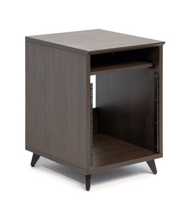 Gator Cases Elite Furniture Series 10U Studio Rack Table in Dark Walnut Finish - GFW-ELITEDESKRK-BRN