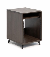 Gator Cases Elite Furniture Series 10U Studio Rack Table in Dark Walnut Finish - GFW-ELITEDESKRK-BRN