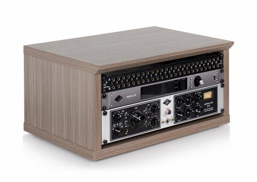 Gator Cases Elite Furniture Series 4U Desktop Studio Rack in Driftwood Grey Finish - GFW-ELITERK-4U-GRY