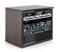 Gator Cases Elite Furniture Series 8U Desktop Studio Rack in Dark Walnut Brown Finish - GFW-ELITERK-8U-BRN