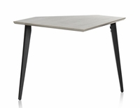 Gator Cases Elite Furniture Series Corner Desk Section in Driftwood Grey Finish - GFW-ELITEDESKCRNR-GRY