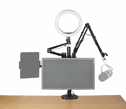 Gator Cases Frameworks Content Creation Desk Mount Stand - GFW-STREAMSTAND