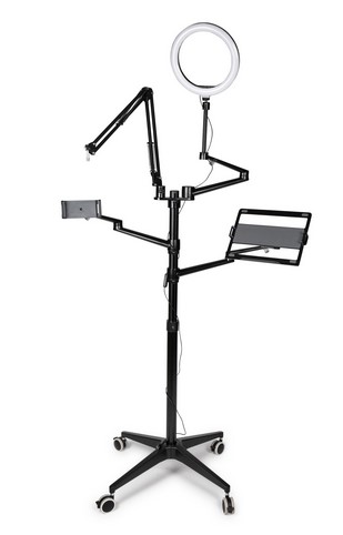 Gator Cases Frameworks Content Creator Wheeled Stand - GFW-STREAMSTAND-W