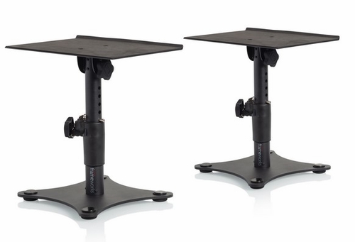 Gator Cases Frameworks Desktop Studio Monitor Stand � Adjustable Height - GFWSPKSTMNDSK
