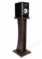 Gator Cases Frameworks Elite Series Floor-Standing Studio Monitor Speaker Stand in Dark Walnut Brown Finish - GFW-ELITESPKSTMN-BRN