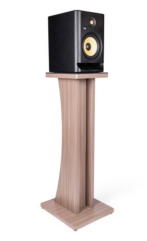 Gator Cases Frameworks Elite Series Floor-Standing Studio Monitor Speaker Stand in Driftwood Grey Finish - GFW-ELITESPKSTMN-GRY