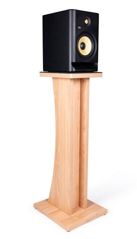 Gator Cases Frameworks Elite Series Floor-Standing Studio Monitor Speaker Stand in Natural Maple Matte Finish - GFW-ELITESPKSTMN-MPL