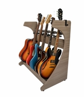 Gator Cases Frameworks Elite Series Guitar & Instrument Case Combo Rack � Driftwood Grey Finish - GFW-ELITEGTR5RK-GRY