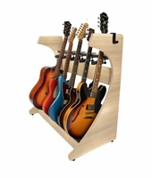Gator Cases Frameworks Elite Series Guitar & Instrument Case Combo Rack � Maple Finish - GFW-ELITEGTR5RK-MPL