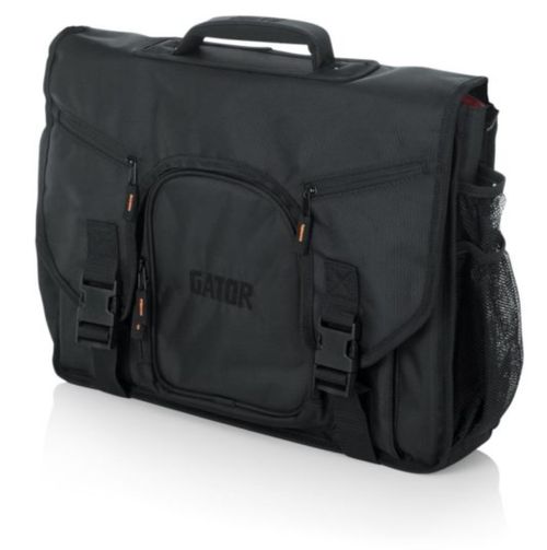 Gator Cases G-Club Series Messenger Style Bag to hold Laptop based DJ midi Controllers up to 19", laptop, and headphones - G-CLUB CONTROL