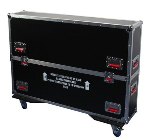 Gator Cases G-TOUR case designed to easily adjust and fit most LCD, LED or plasma screens in the 43" to 50" class. Interior dims 49.5 X 6.3 X 30.5 - G-TOURLCDV2-4350