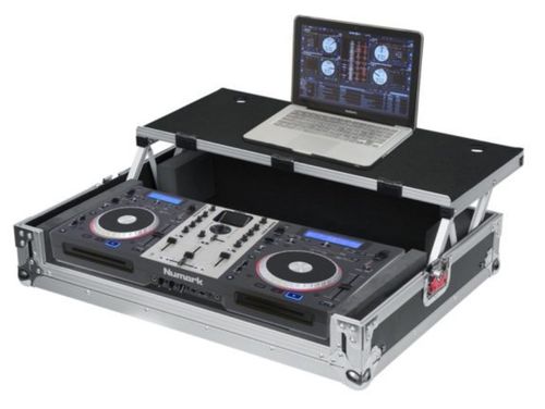 Gator Cases G-TOUR Universal Fit Road Case for Medium Sized DJ Controllers with Sliding Laptop Platform - G-TOURDSPUNICNTLB