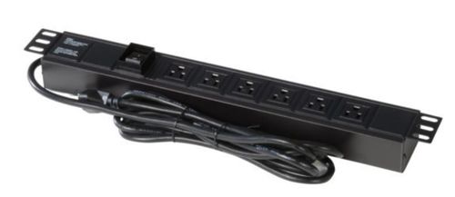 Gator Cases Gator Rackworks Power Strip w/ 6-Outlet; UL; Rack Mounts Vertically - GRW-PWRVERT-6