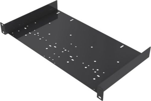 Gator Cases Gator Rackworks Shelf w/ Universal Hole Pattern to Accommodate Less than Rack Width Components; 25lb Weight Capacity; 1U - GRW-SHELF1UNI