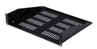 Gator Cases Gator Rackworks Utility Shelf; 15" Deep; 2U; w/ Elongated Vent Holes for Air Circulation - GRW-SHELFVNT2