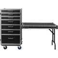 Gator Cases GTOUR Utility Drawer Case with Fold-Out Table - GTOUR-WORKST7