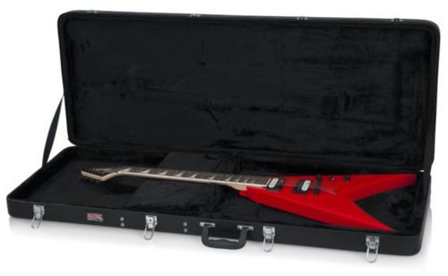 Gator Cases Hard-Shell Wood Case for Extreme Guitars Such as Flying V and Explorer - GWE-EXTREME