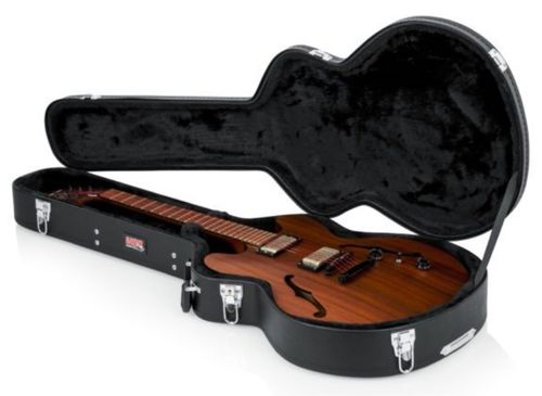 Gator Cases Hard-Shell Wood Case for Semi-Hollow Guitars such as Gibson 335 - GWE-335