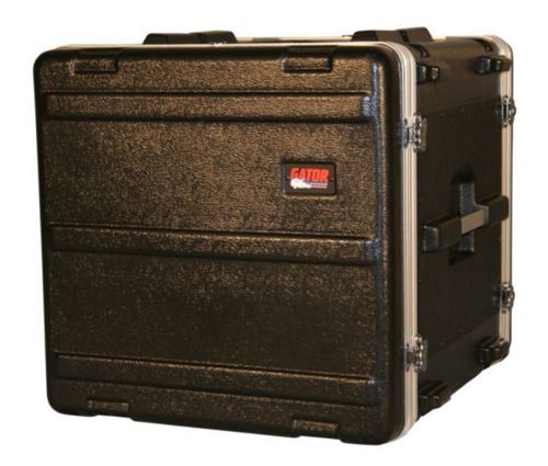 Gator Cases Molded PE Rack Case; Front, Rear Rails; 10U; 19" Deep; Locking - GR-10L
