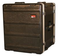 Gator Cases Molded PE Rack Case; Front, Rear Rails; 12U; 19" Deep; Locking - GR-12L