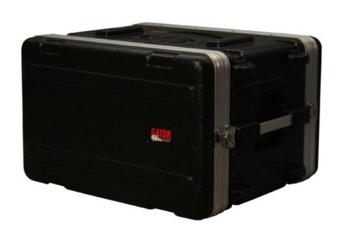 Gator Cases Molded PE Rack Case; Front, Rear Rails; 6U; 14.25" Deep - GR-6S
