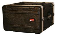Gator Cases Molded PE Rack Case; Front, Rear Rails; 6U; 19" Deep; Locking - GR-6L