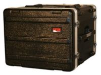 Gator Cases Molded PE Rack Case; Front, Rear Rails; 8U; 19" Deep; Locking - GR-8L