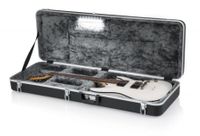 Gator Cases Molded Plastic Guitar Case for Standard Electric Guitars with Built-in LED Light - GC-ELECTRIC-LED
