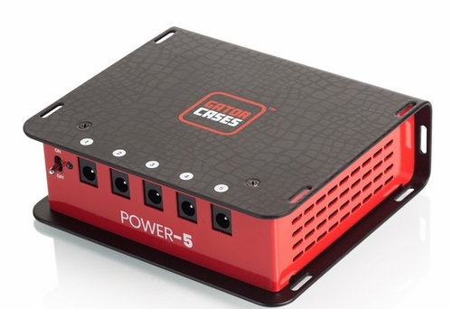 Gator Cases Pedal Board Power Supply With 5 Isolated Outputs - GTR-PWR-5