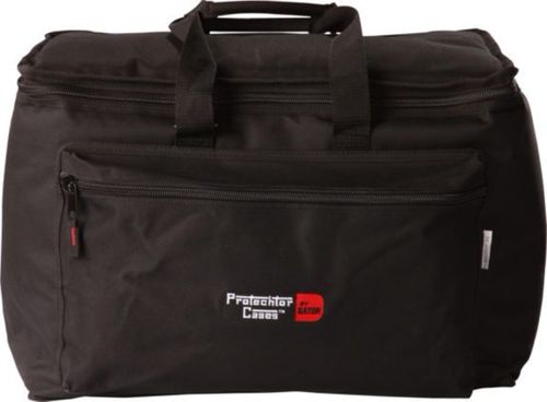 Gator Cases Percussion Accessory Bag w/ hook & loop Adjustable Divider Interior; 19"X12.5"X12.5" - GP-40