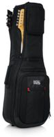 Gator Cases Pro-Go Series 2X Electric Guitar Bag with Micro Fleece Interior and Removable Backpack Straps - G-PG ELEC 2X