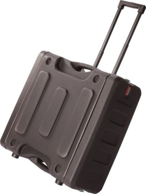 Gator Cases Pro-Series Molded Mil-Grade PE Rack Case; 4U, 19" Deep; w/ Handle & Wheels - G-PROR-4U-19