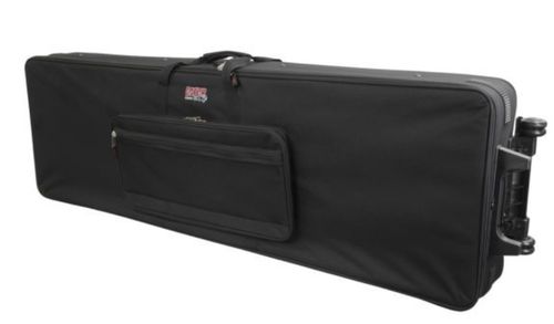 Gator Cases Rigid Lightweight Case w/ Wheels for Extra Long 88-Note Keyboards - GK-88 XL