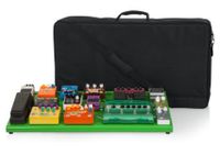 Gator Cases Screamer Green Extra Large aluminum pedal board with carry bag and bottom mounting power supply bracket. Power supply not included. - GPB-XBAK-GR