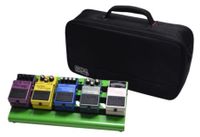 Gator Cases Screamer Green Small aluminum pedal board with Gator carry bag and bottom mounting power supply bracket. Power supply not included. - GPB-LAK-GR